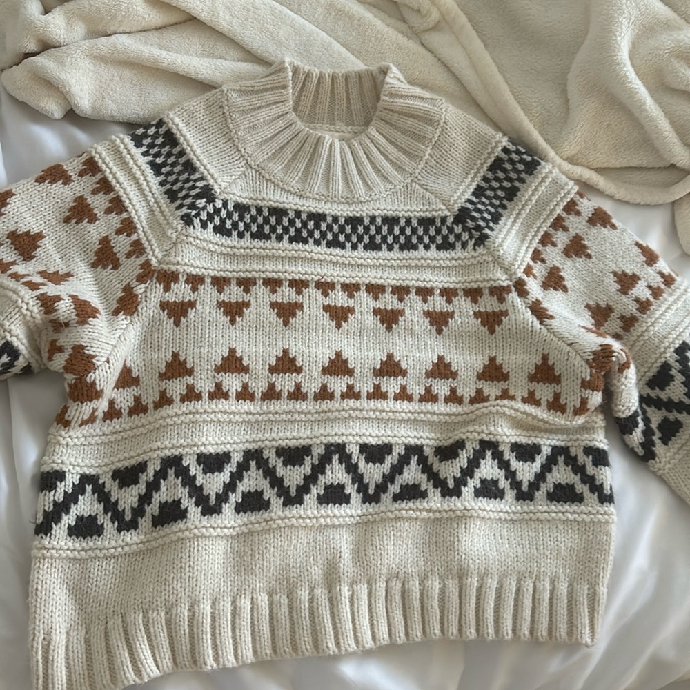Brown fall sweater